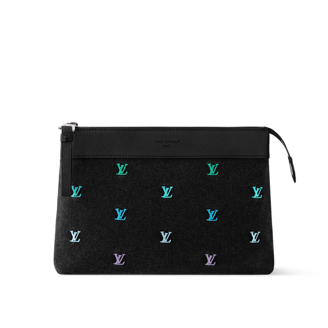 新作*LV*Pochette Voyage Souple デニム クラッチバッグ M13962 新作*LV*Pochette Voyage Souple デニム クラッチバッグ M13962